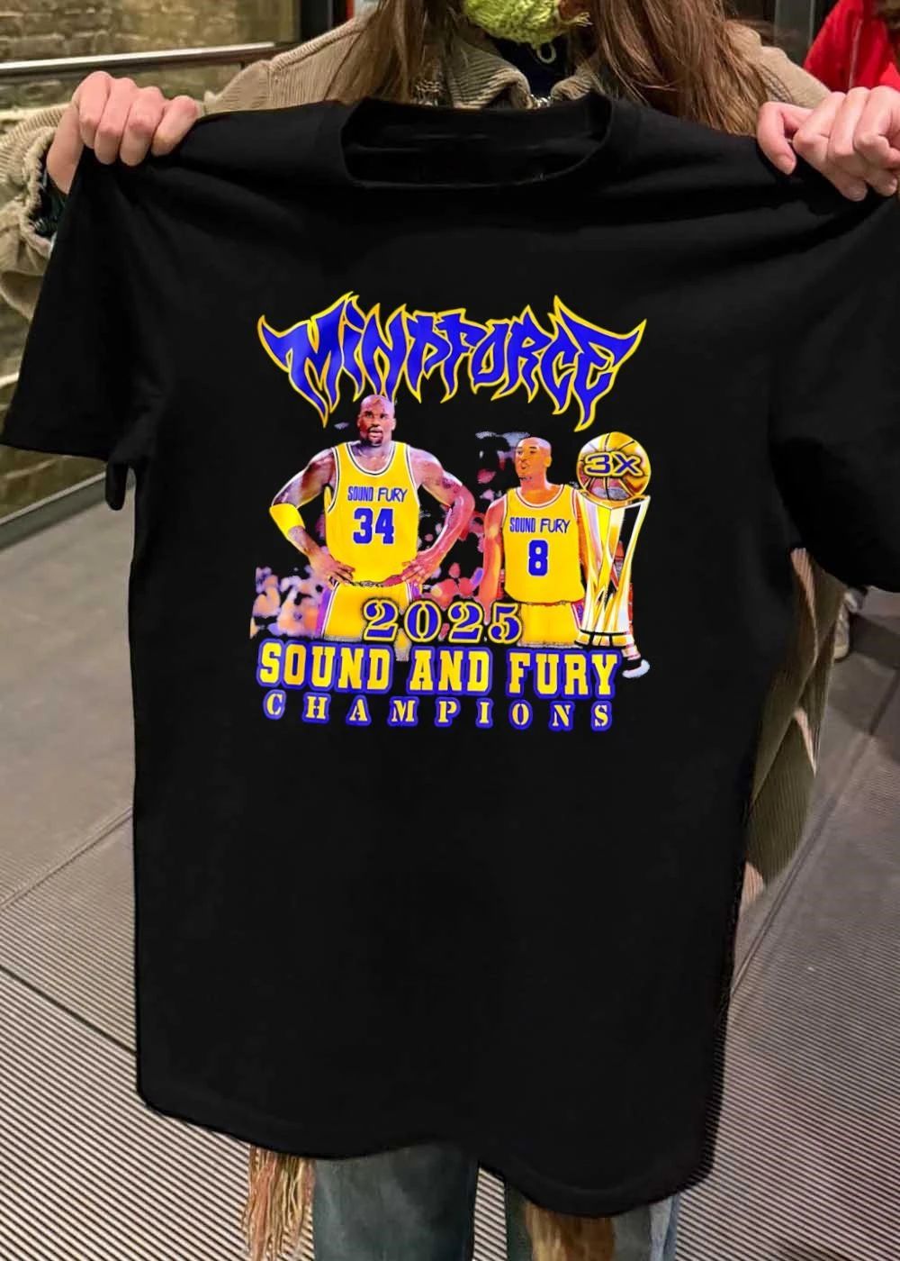 Mindforce Shaq Kobe 2025 3X Sound And Fury Champions Shirt