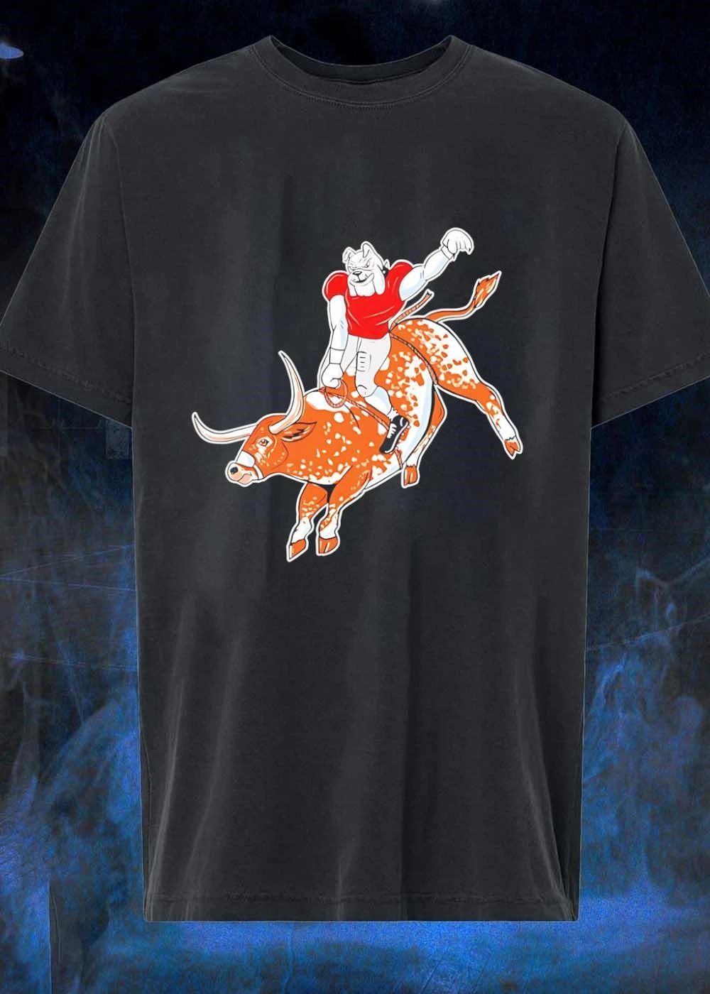 Georgia Bulldogs riding Texas Longhorns horns down shirt