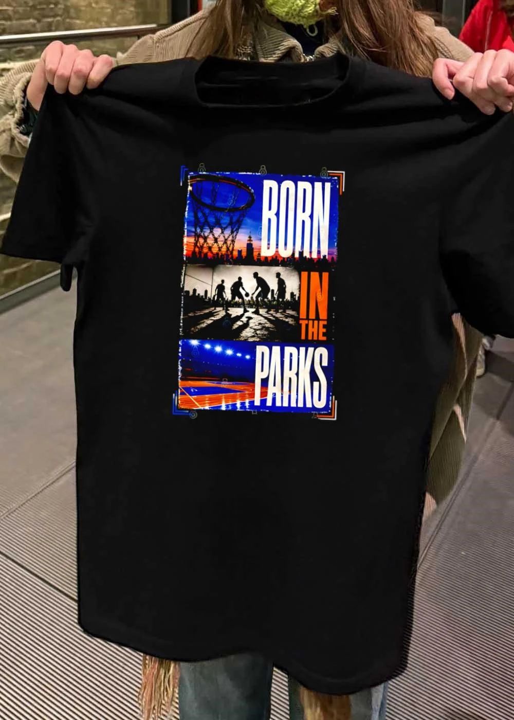Street Basketball Born in the Parks Graphic T-Shirt