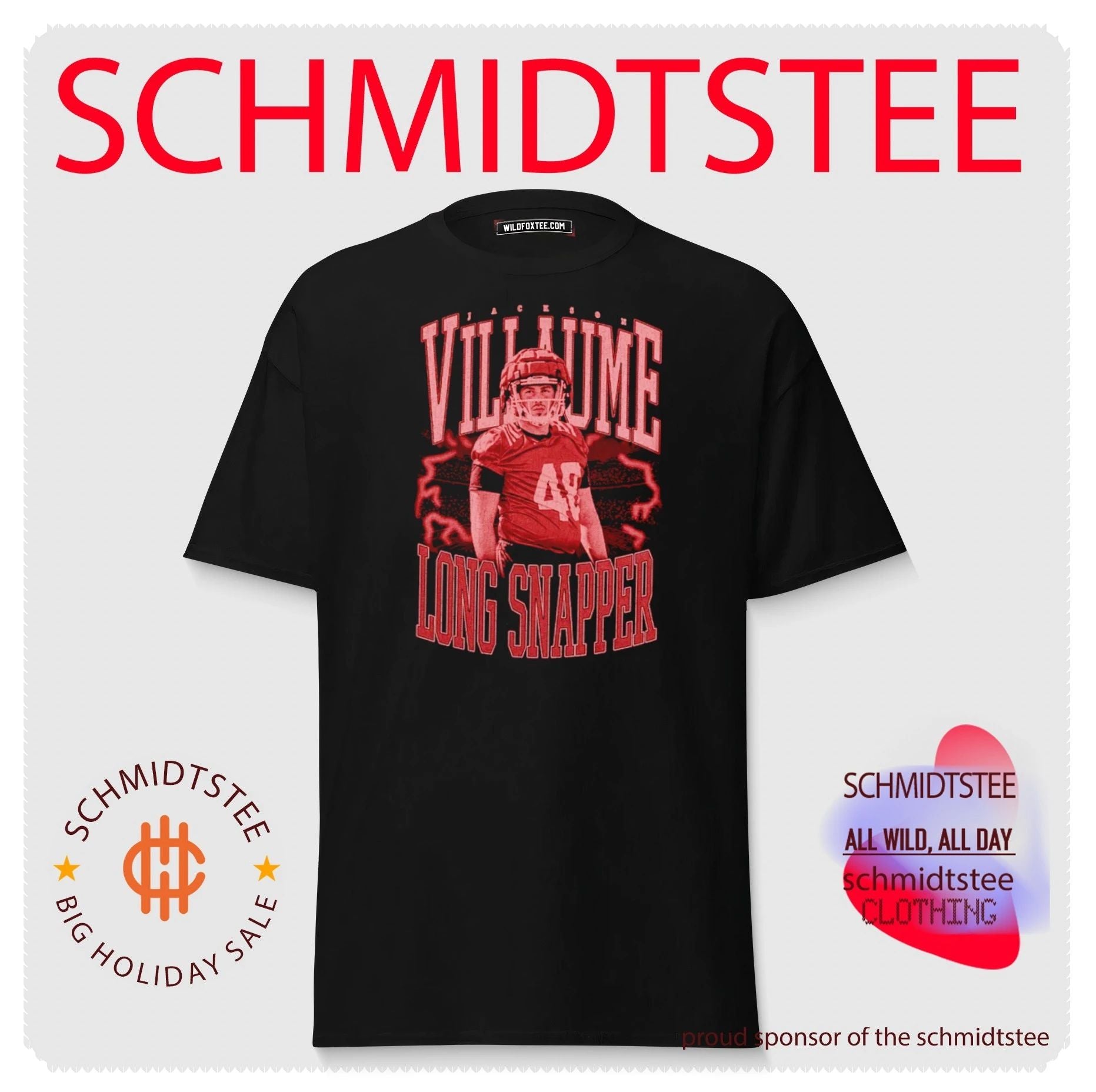 Jackson Villaume Long Snapper football athlete shirt
