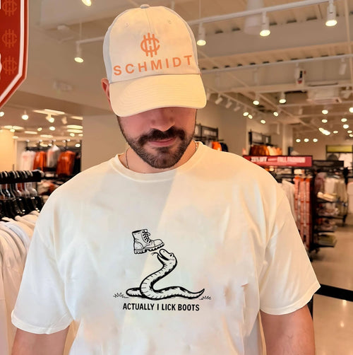 Actually I Lick Boots snake shirt