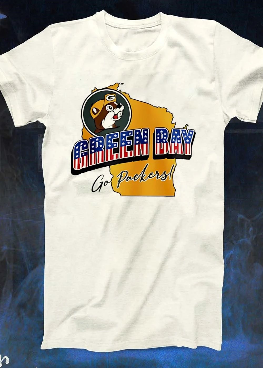 Green Bay Packers x Buc-ee’s Patriotic map shirt