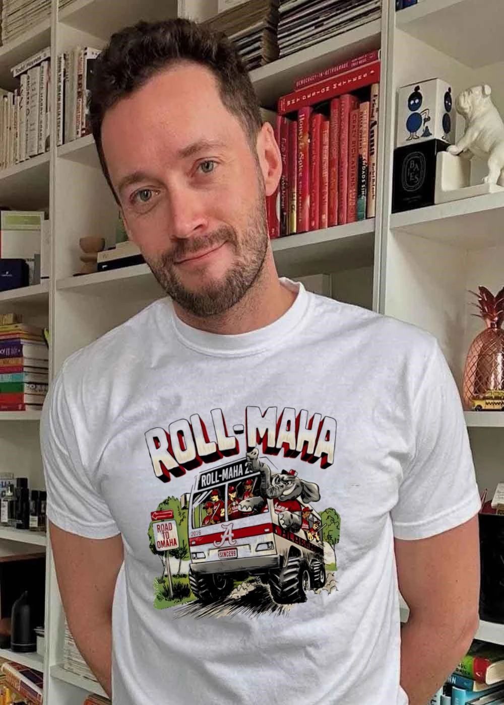 Roll-Maha 2026 Road to Omaha Alabama Baseball T-Shirt