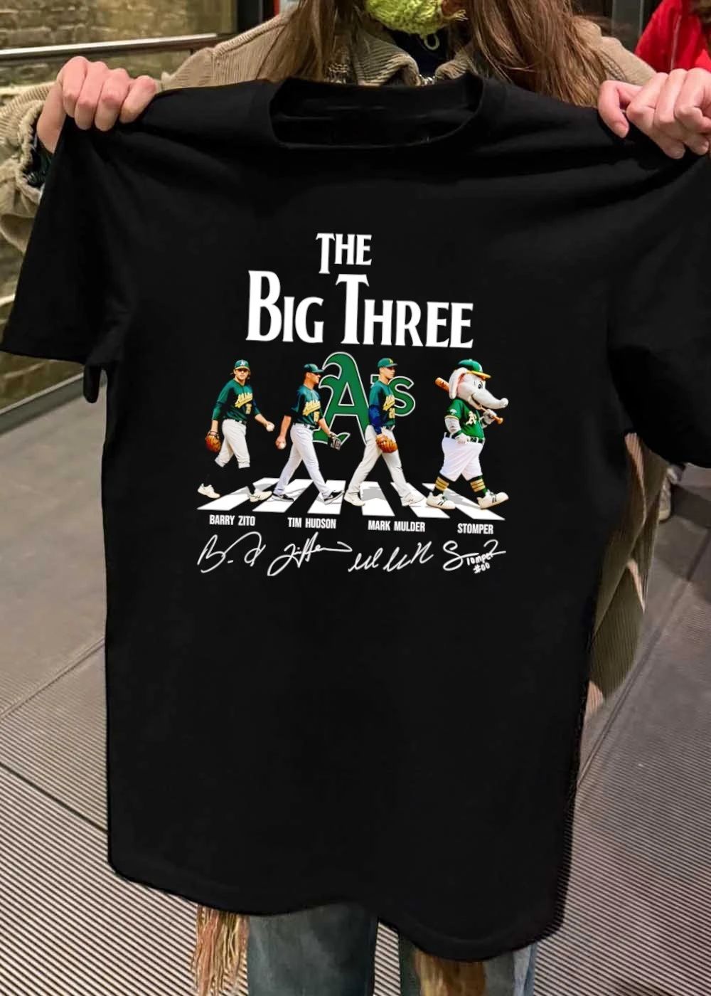 Barry Zito Tim Hudson Mark Mulder Stomper The Big Three shirt