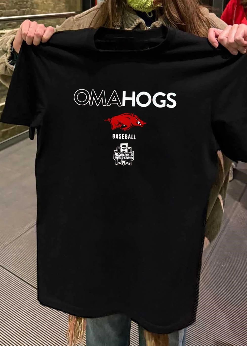 Arkansas Baseball Omahogs 2026 MCWS shirt