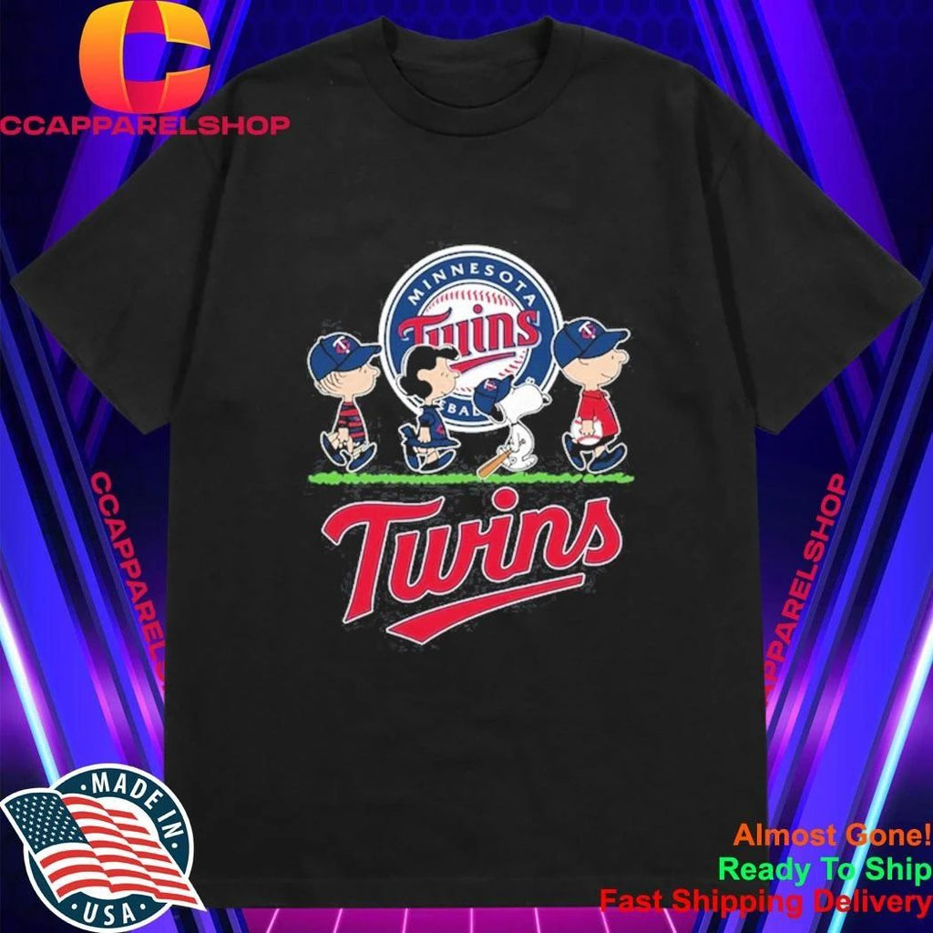 Peanuts characters minnesota twins baseball Shirt