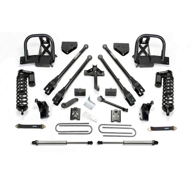 Fabtech 6″ 4 Link System w/Dirt Logic 4.0 Coilovers & Rear 2.25 Shocks Kit for 2008-2016 Ford F250 Super Duty 4WD w/6″ lift