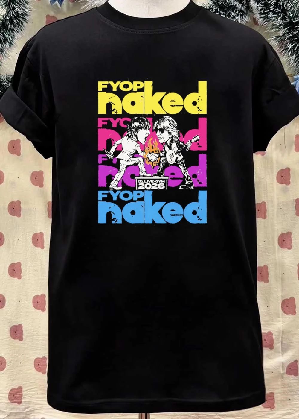 Bz Live-Gym 2026 Fyop Naked Music Band Graphic T-Shirt
