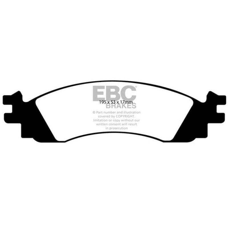 EBC 06-10 Ford Explorer 4.0 2WD Yellowstuff Front Brake Pads