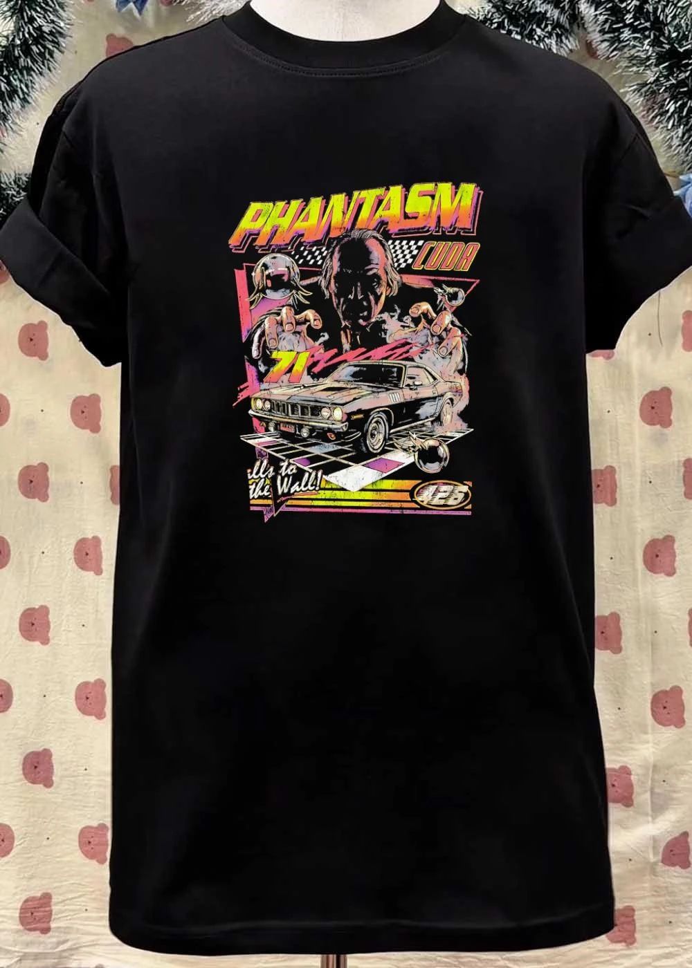 Tall Man Reaches for the 1971 Hemi Phantasm Cuda 426 Calls to the Wall T-Shirt