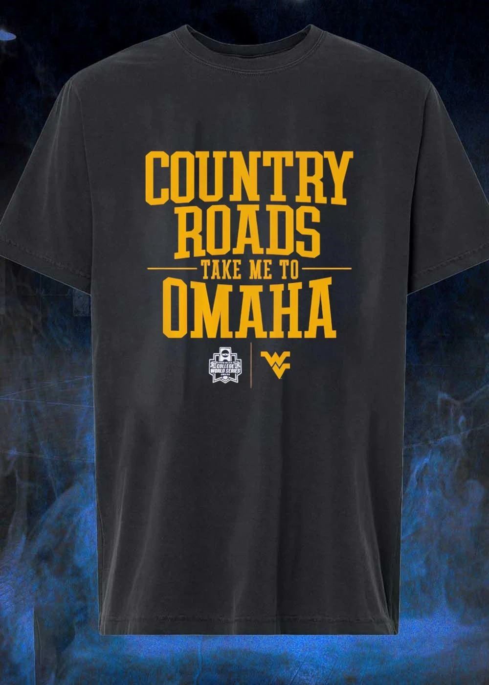 WVU Apparel Country Roads Take Me to Omaha West Virginia University T-Shirt