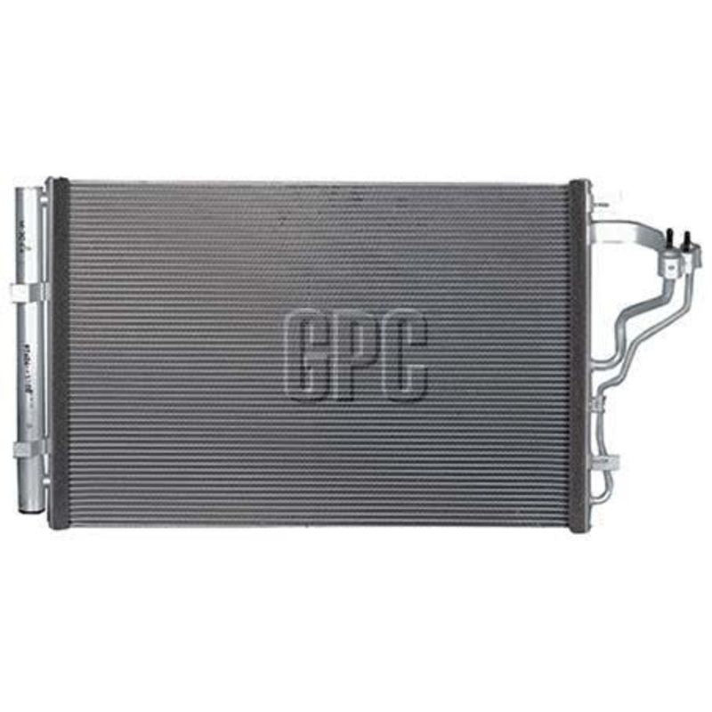 Hanon System HCC Air Conditioning Condenser Parallel Flow Subcooled Pad Inlet/outlet CNX01012