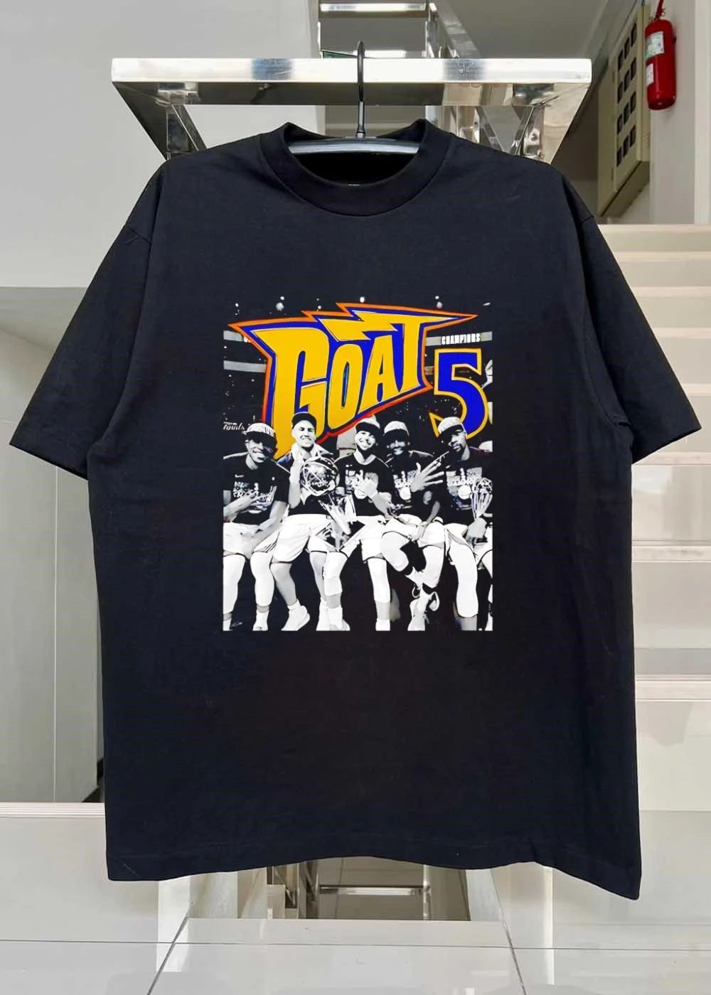 Golden State Warriors 2017 NBA Champions GOAT 5 T-Shirt
