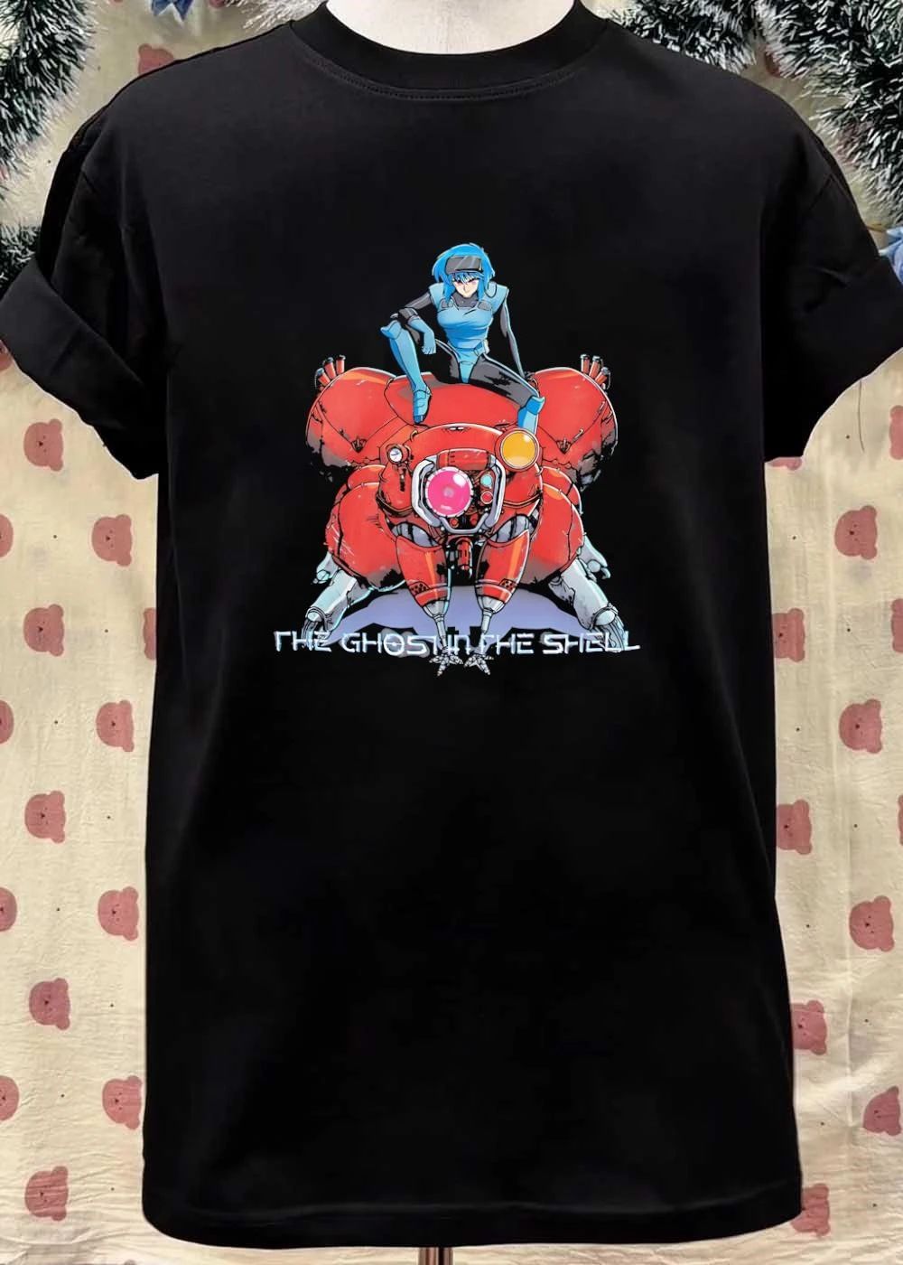 2020 Shirow Masamune Kodansha The Ghost in the Shell Major Motoko Kusanagi on Tachikoma T-Shirt