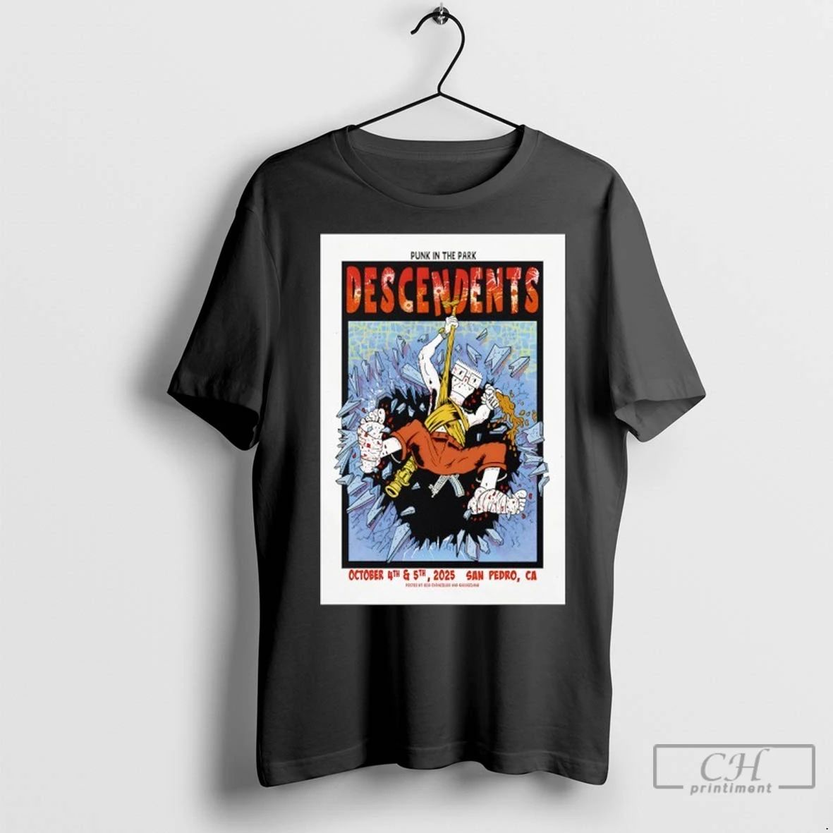 Punk In The Park Descendents 10 4 10 5 2025 San Pedro Ca T Shirts