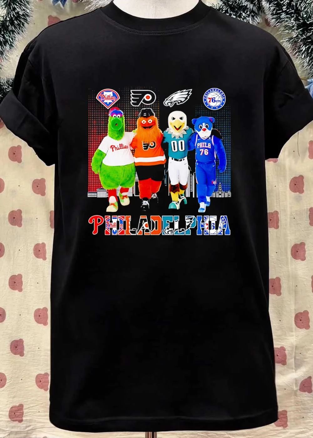 Philadelphia Sports Mascots Phillie Phanatic Gritty Swoop Hip Hop shirt