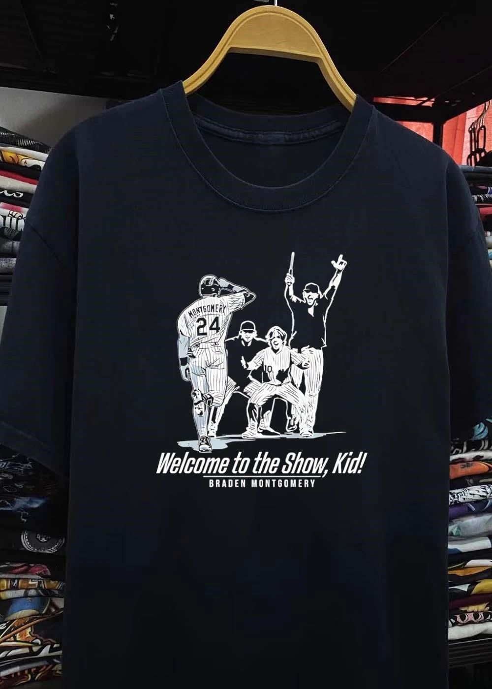 Braden Montgomery Welcome to the Show Kid Texas A&M Baseball T-Shirt