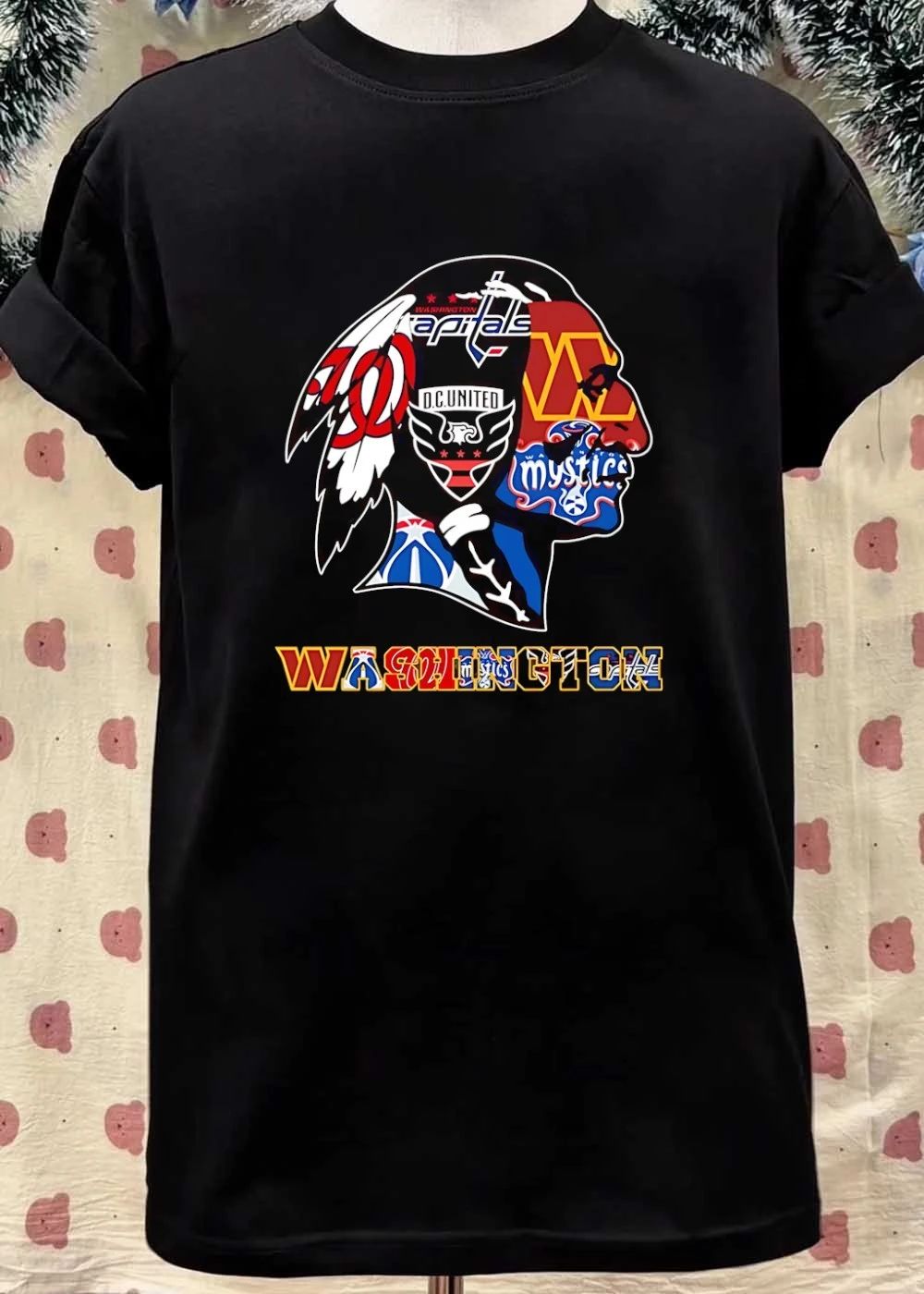 Washington Capitals DC United Mystics Team Logo Sports shirt