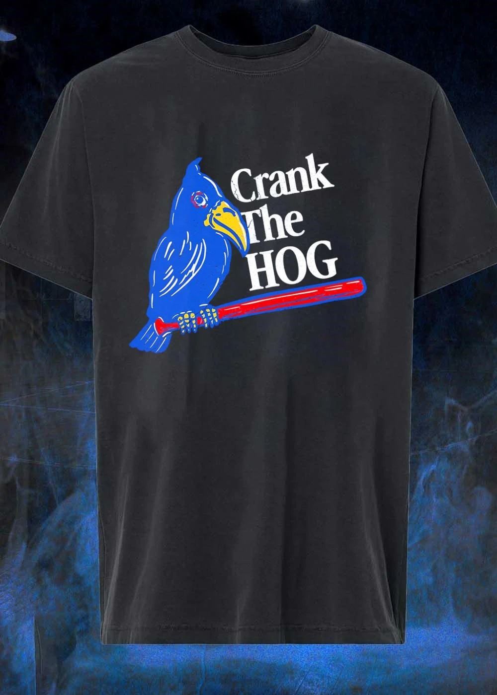 Crank the Hog Bird with Baseball Bat T-Shirt