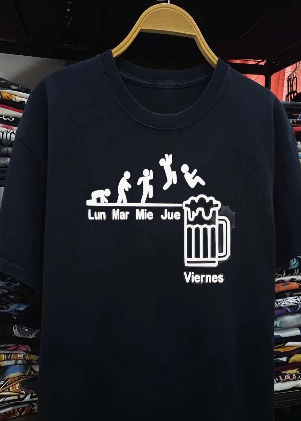 Evolution of the Week to Friday Beer Drinker Funny T-Shirt