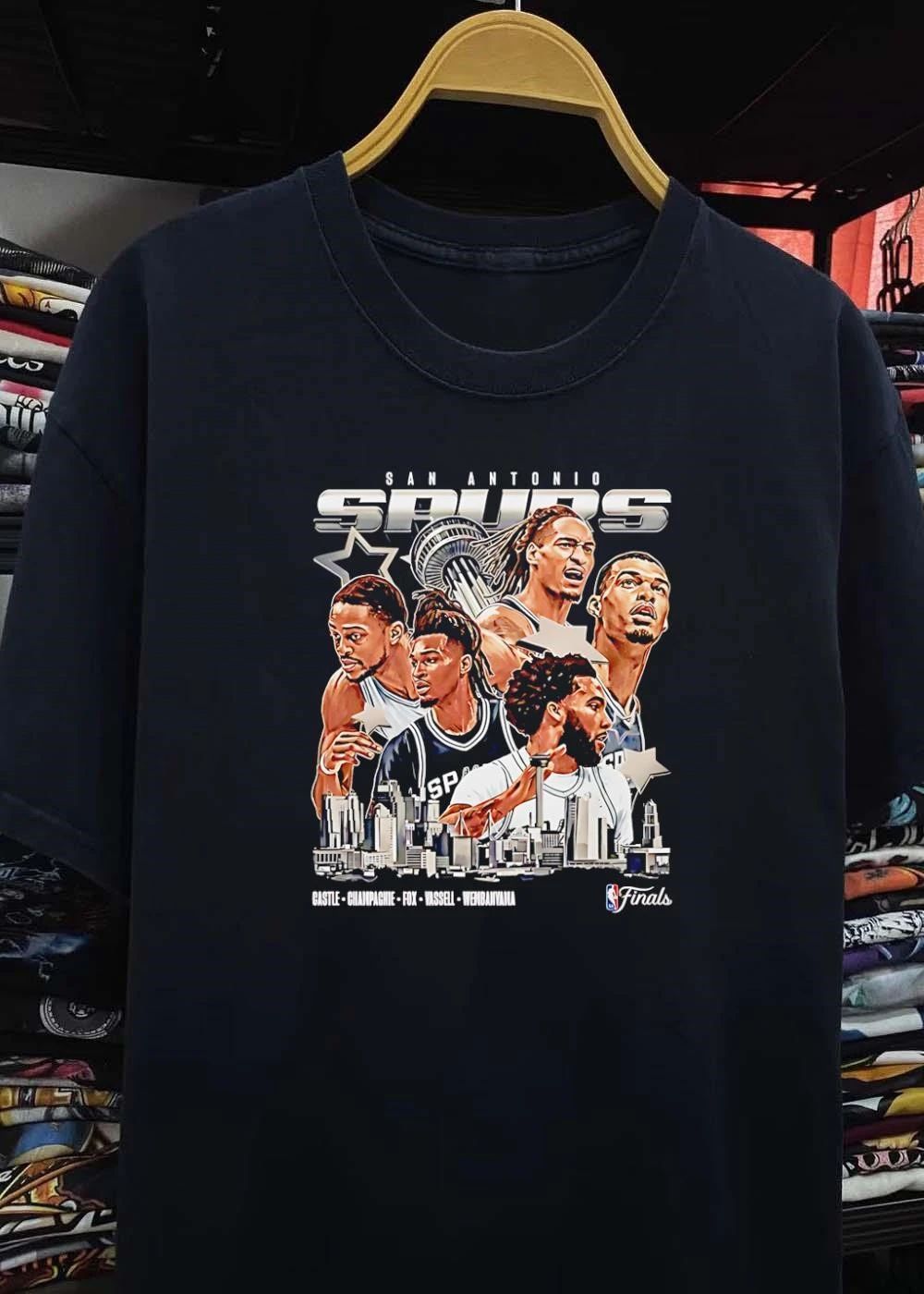 Castle Champagnie Fox Vassell Wembanyama San Antonio Spurs T-Shirt