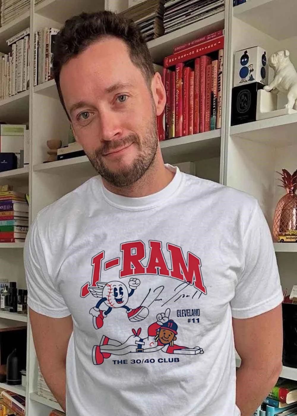José Ramírez Cleveland Guardians MLB I RAM Cleveland 11 the 30 40 club shirt