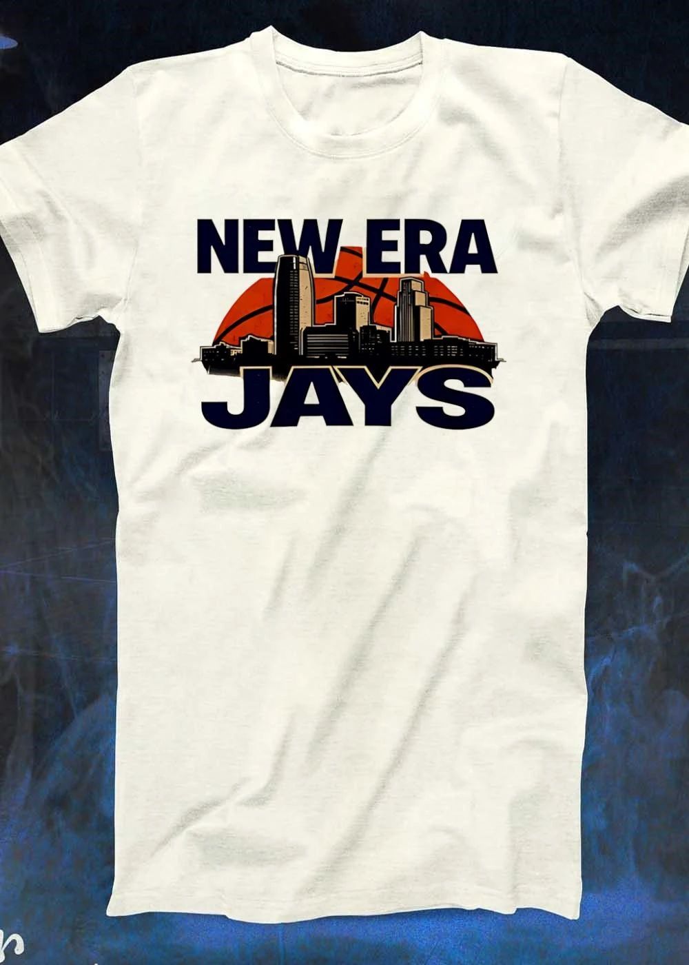 New Era Jays City Skyline Basketball T-Shirt
