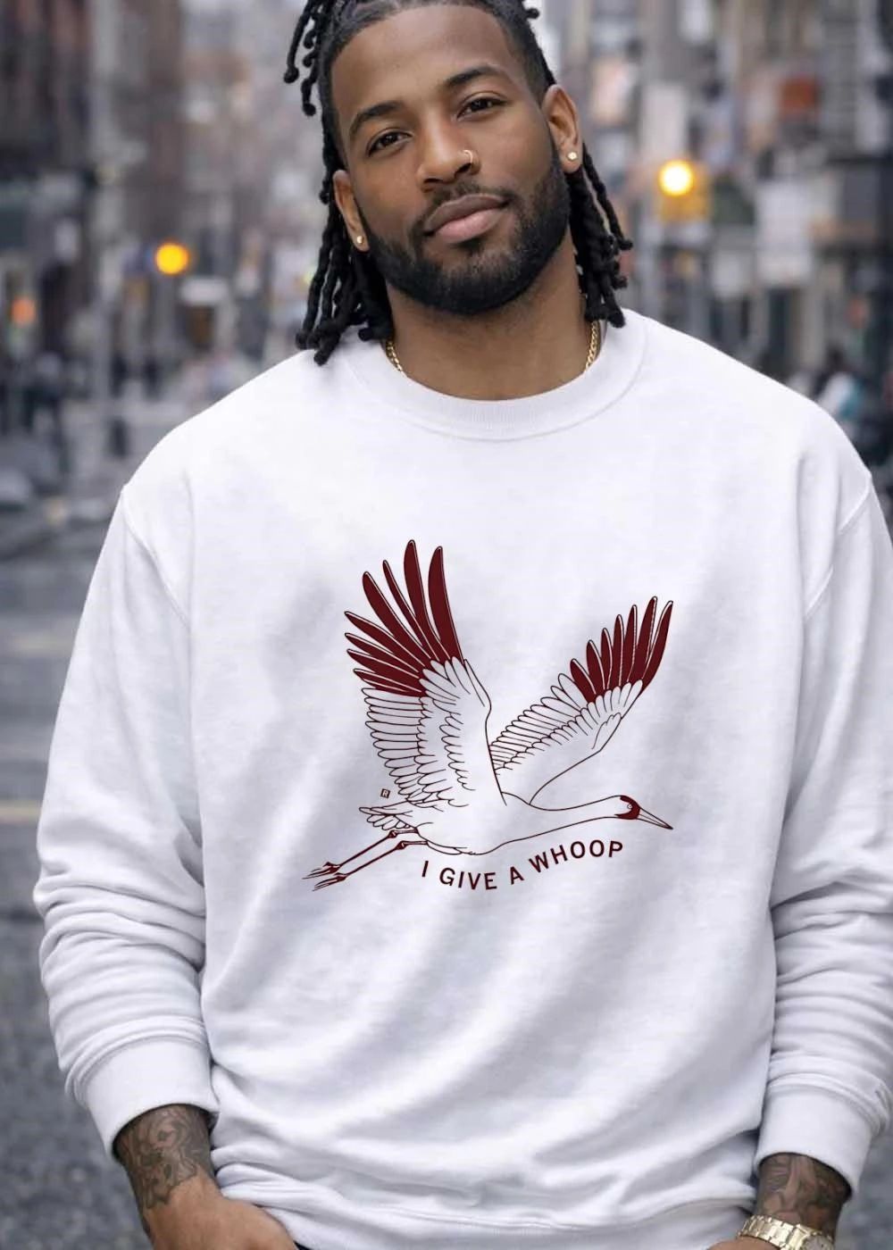 I Give a Whoop Whooping Crane Graphic T-Shirt