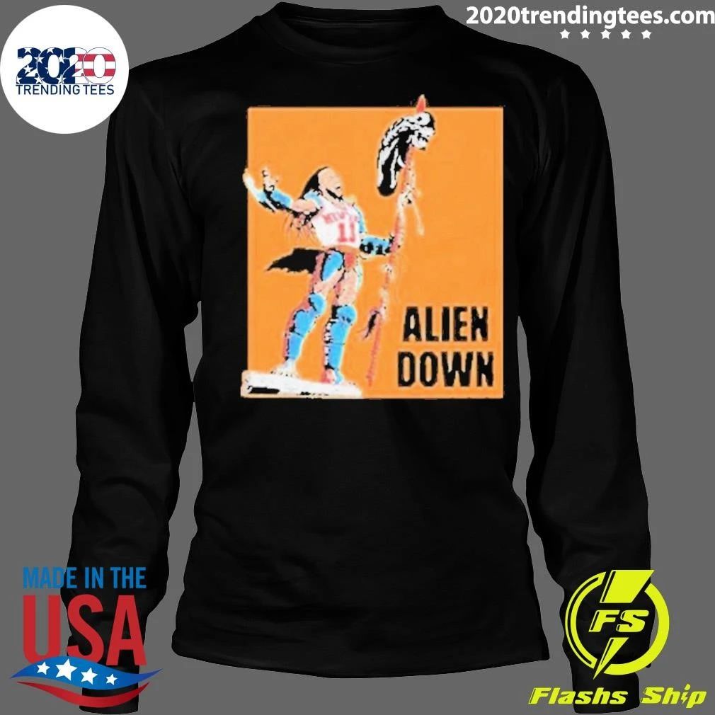 Jalen Brunson Spurs Wemby Alien Down Shirt