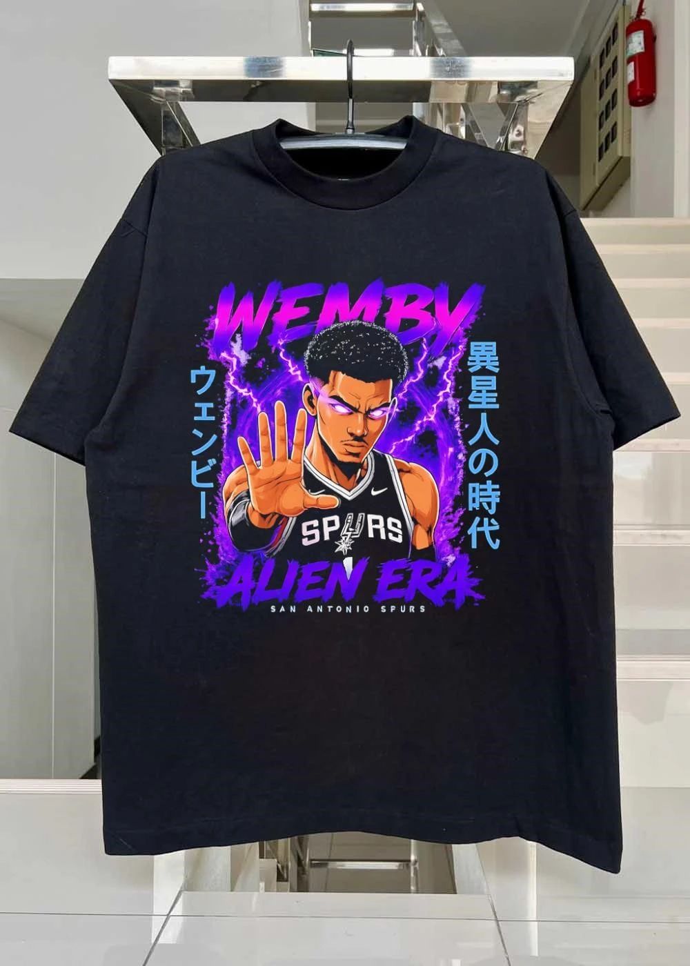 San Antonio Spurs, Alien Era, Wemby Wembanyama Iseijin no Jidai T-Shirt