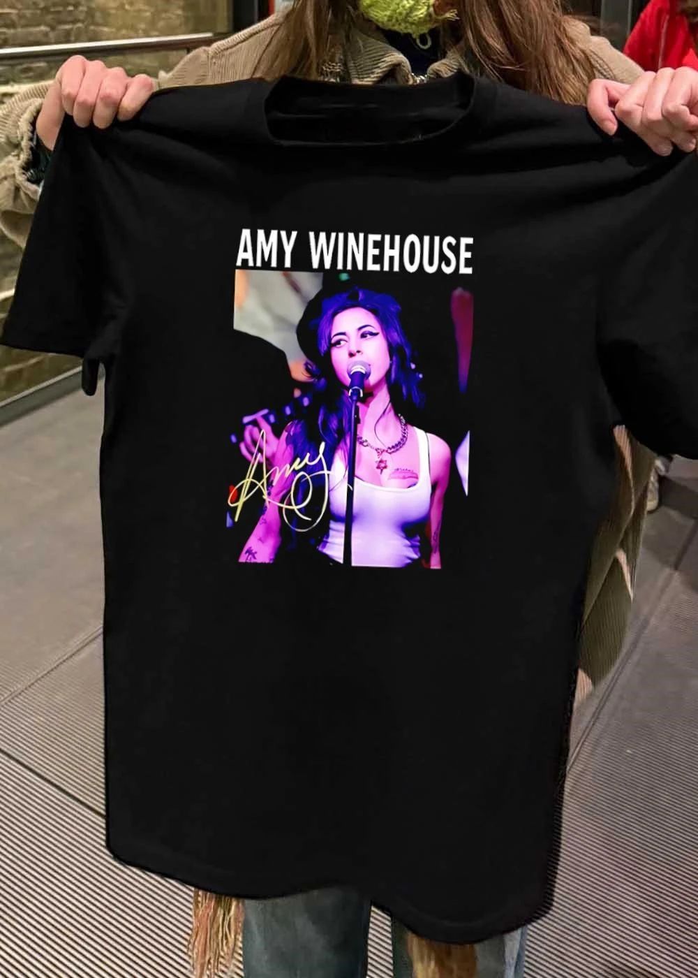 Amy Winehouse Singing Signature Shirt