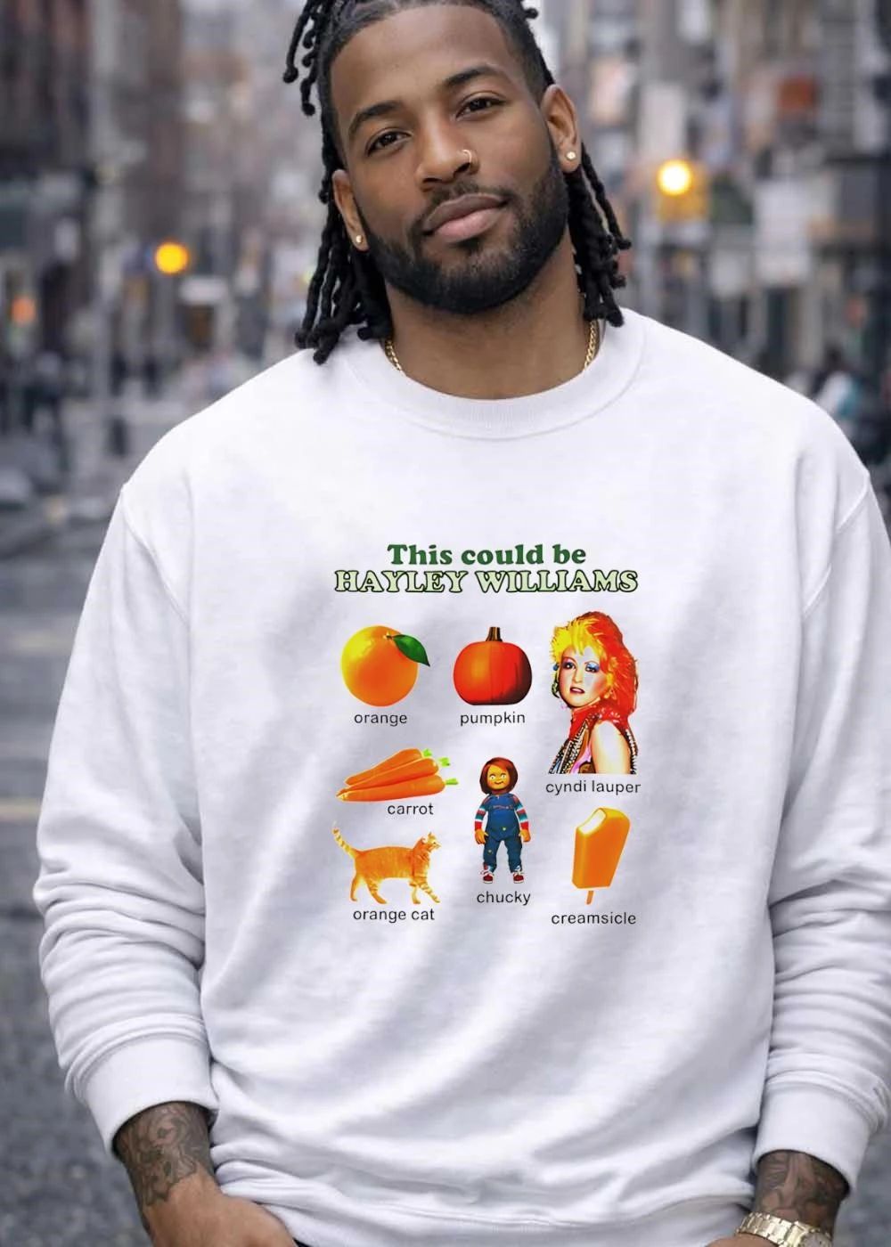 Hayley Williams This Could Be Orange Pumpkin Cyndi Lauper Carrot Chucky shirt