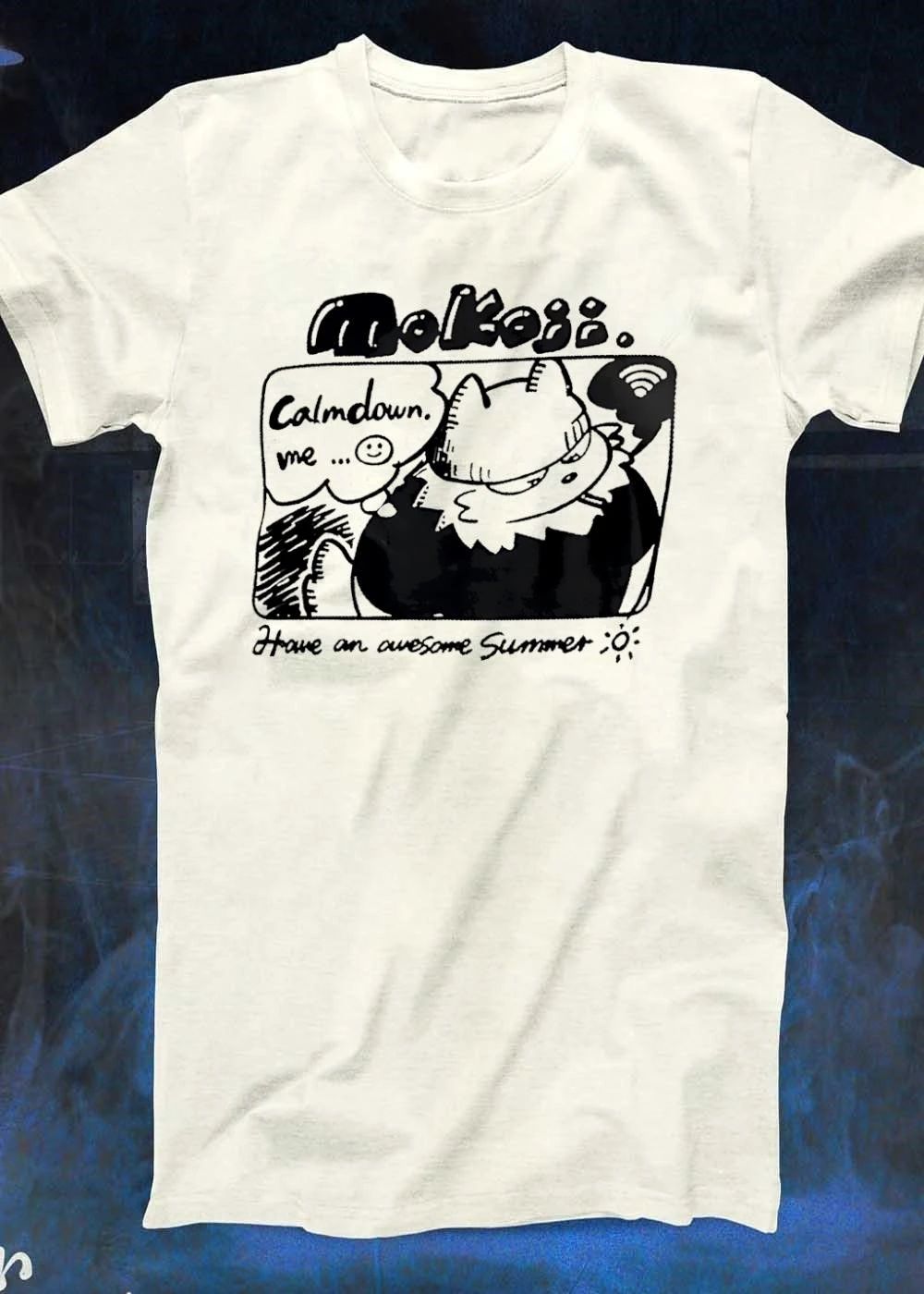 Mokoji Have an Awesome Summer Calm Down Me Cat T-Shirt