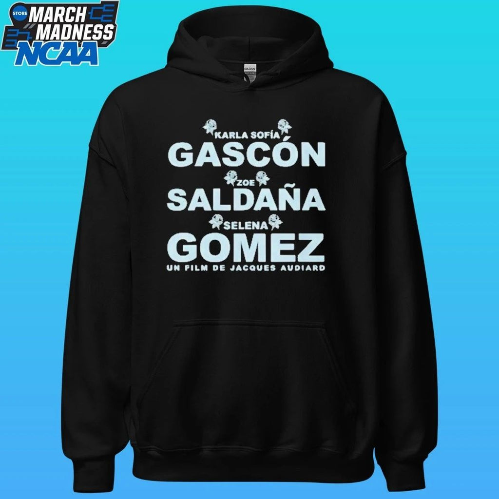 Karla Sofía Gascón Zoe Saldaña And Selena Gomez Shirt