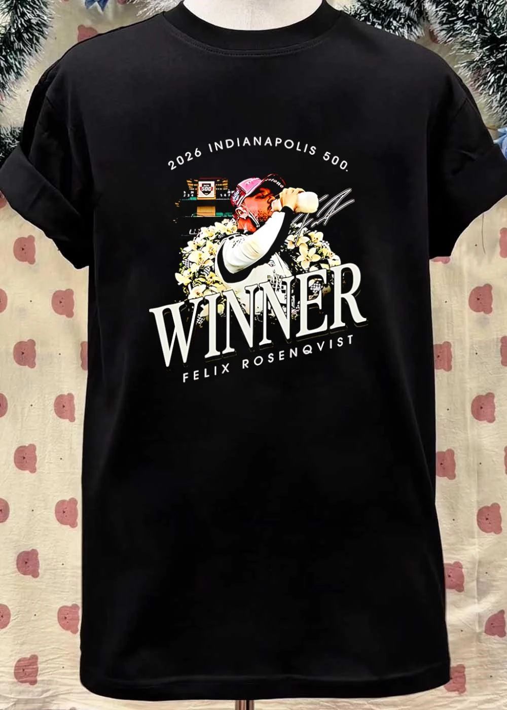 Felix Rosenqvist, Indianapolis 500 Winner Drinking Milk, 2026 Indianapolis 500 Winner Felix Rosenqvist, IndyCar T-Shirt