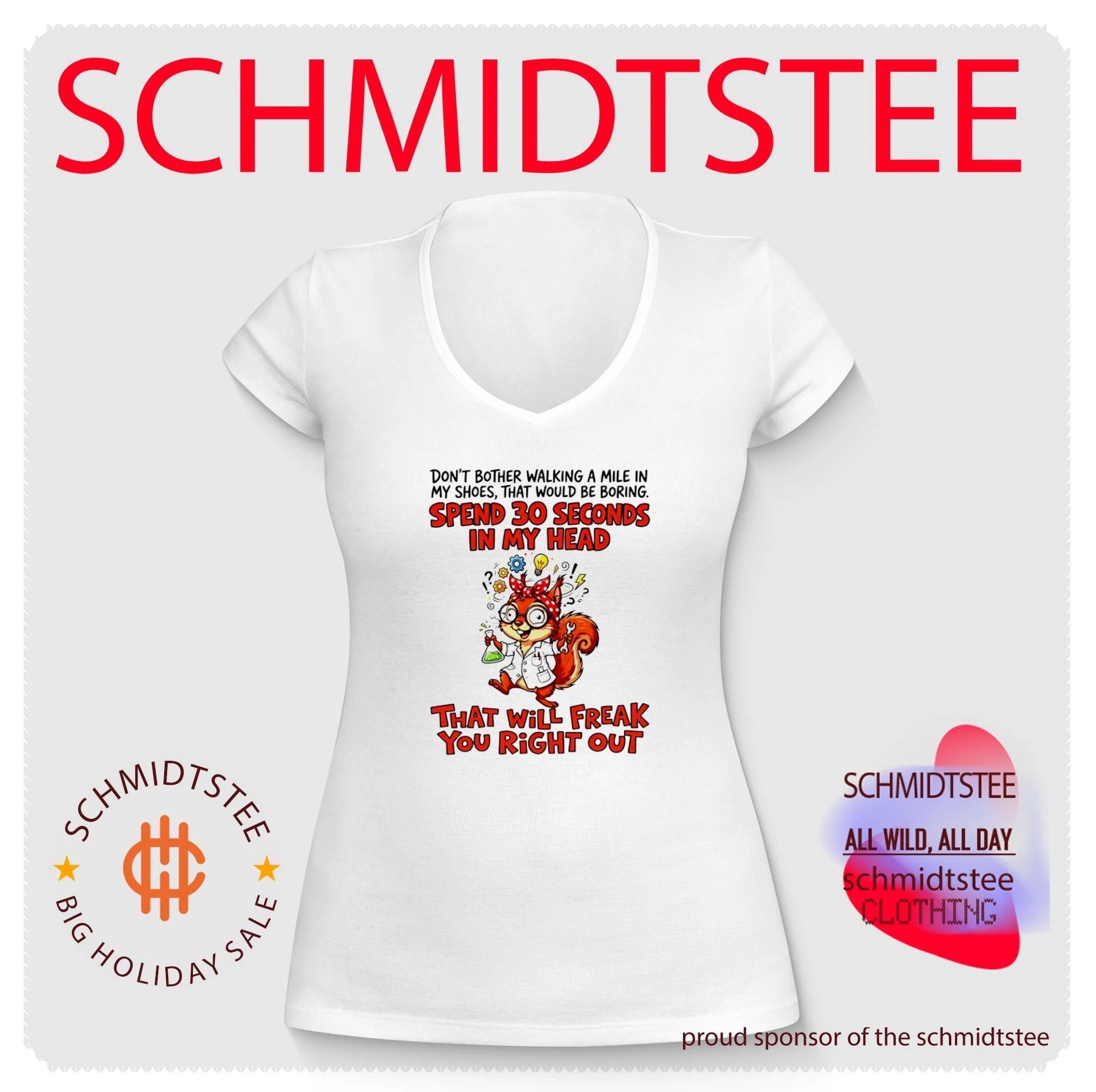 Spend 30 Seconds in My Head Squirrel Scientist shirt
