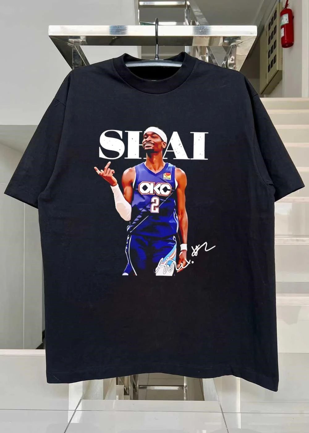 Shai Gilgeous-Alexander OKC Thunder Number 2 Basketball Signature shirt