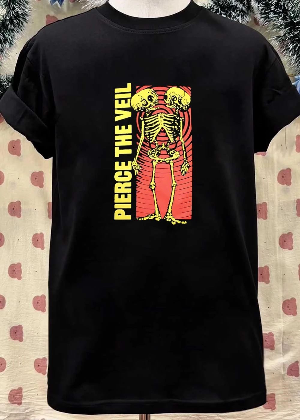 Pierce The Veil Two-Headed Skeleton Red Target 2026 Merch Shirt