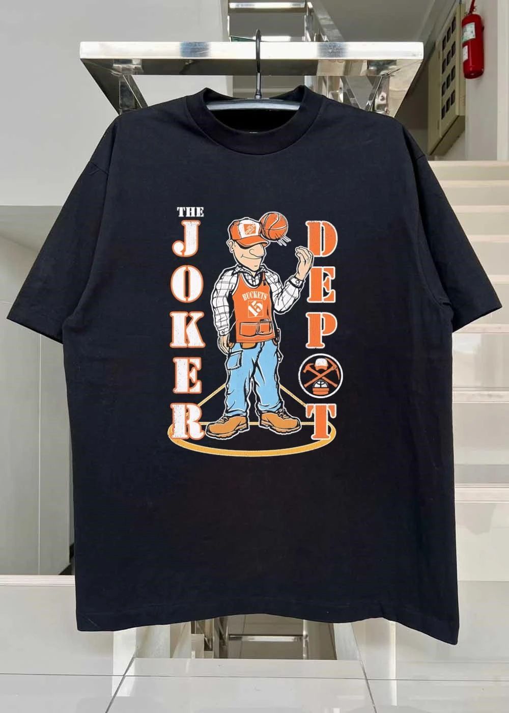 The Joker Depot Basketball Player Building Supplies Funny Graphic T-Shirt