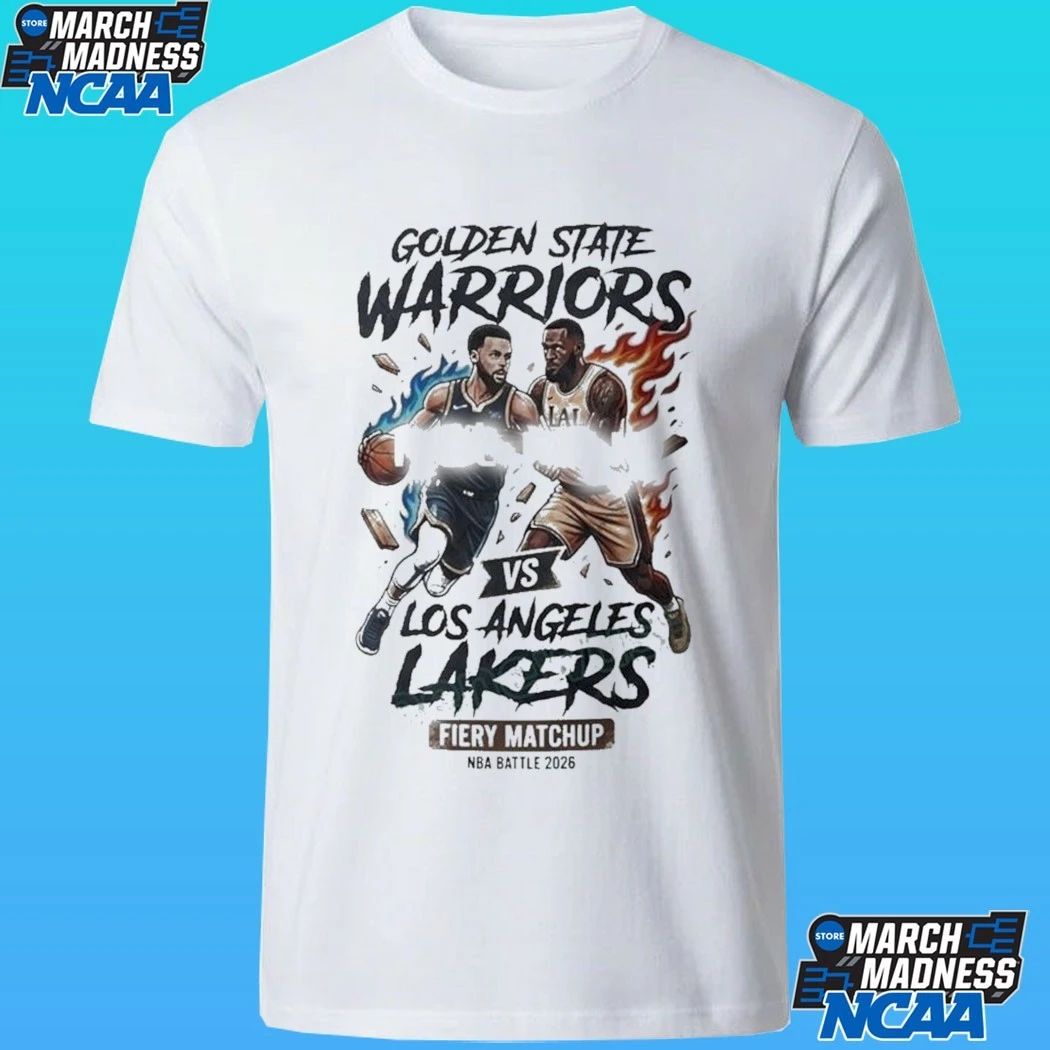 Golden State Warriors Vs Los Angeles Lakers Fiery Matchup Nba Battle 2026 Shirt