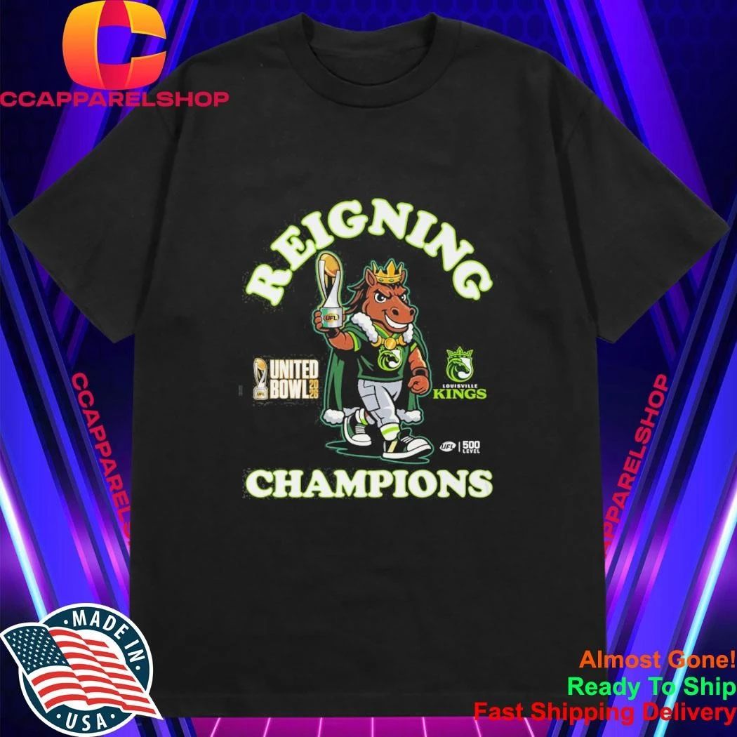 Louisville Kings UFL United Bowl 2026 Mascot WHT Shirt