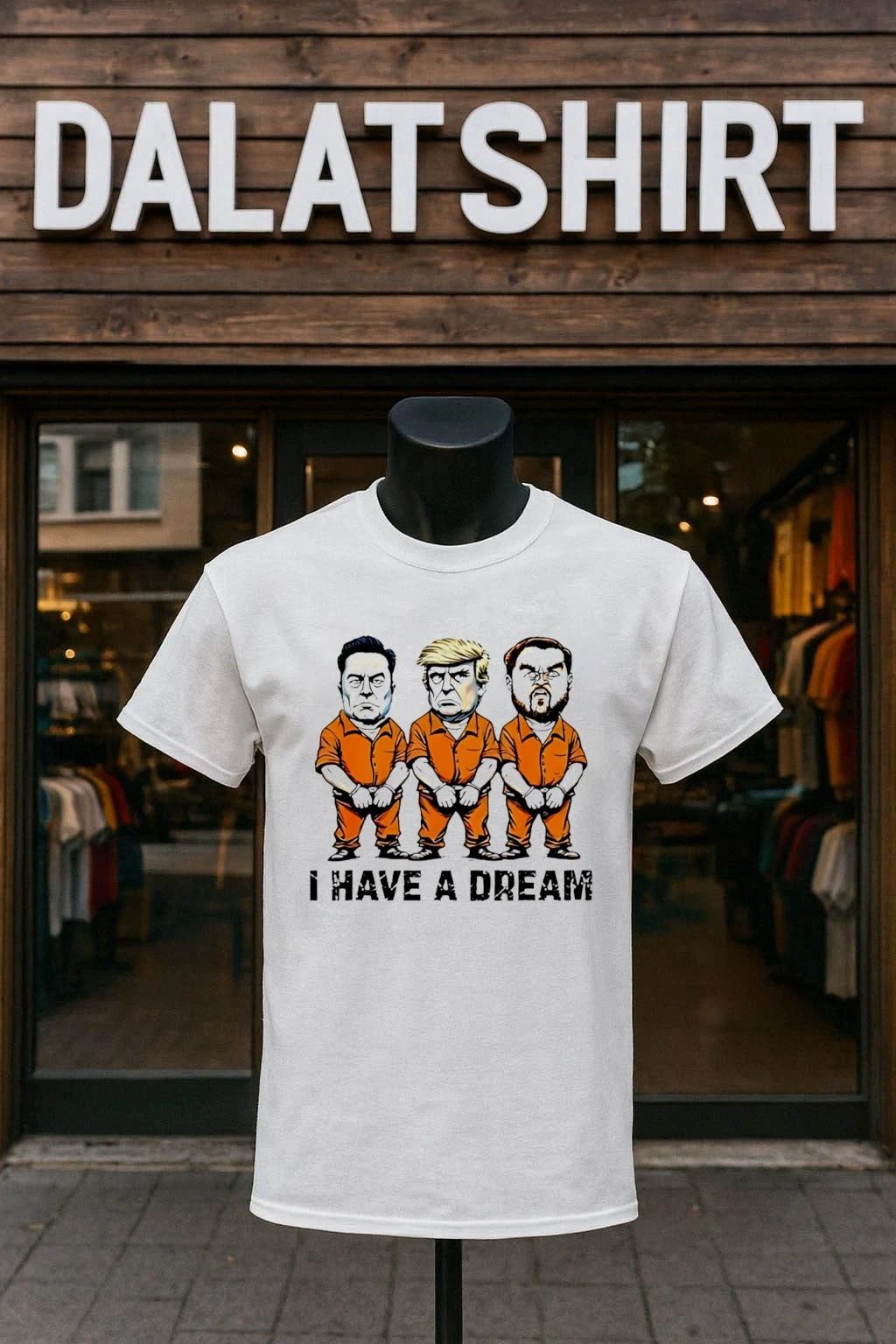Donald Trump Elon Musk I Have a Dream cartoon shirt