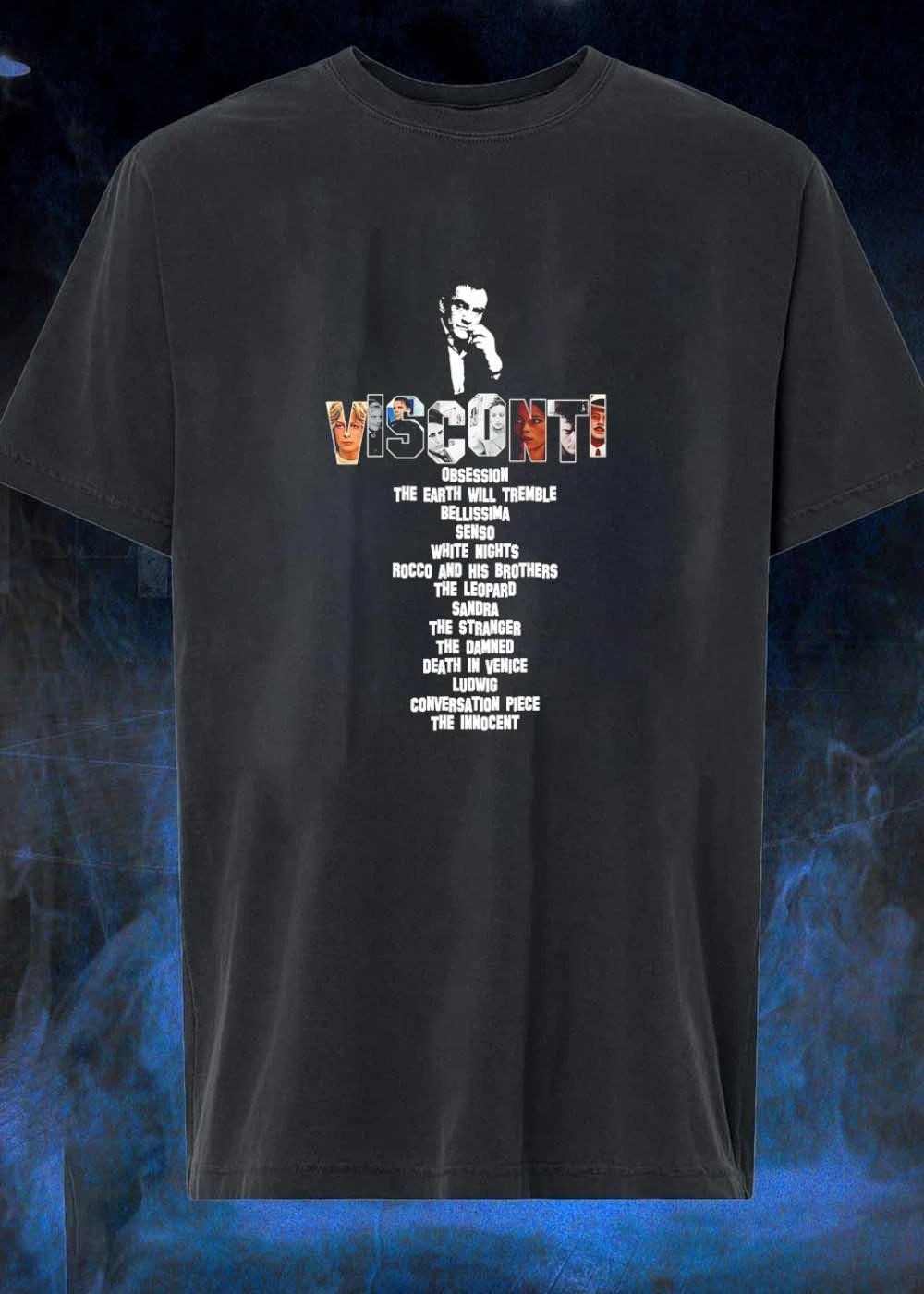 Luchino Visconti Filmography List of Iconic Cinematic Works T-Shirt