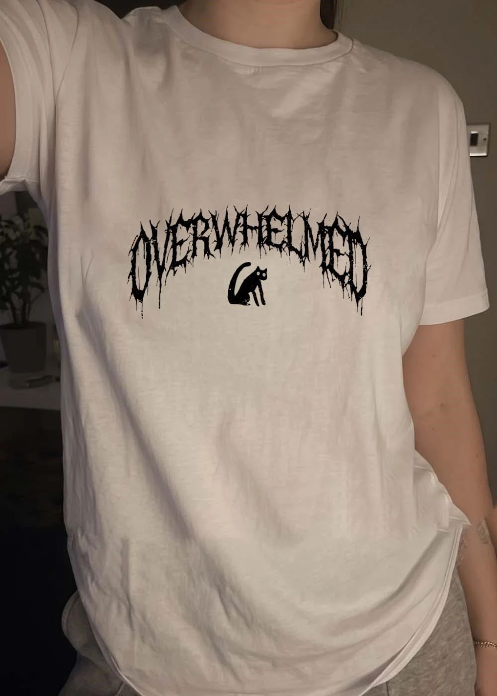 Overwhelmed cat overwhelmed shirt