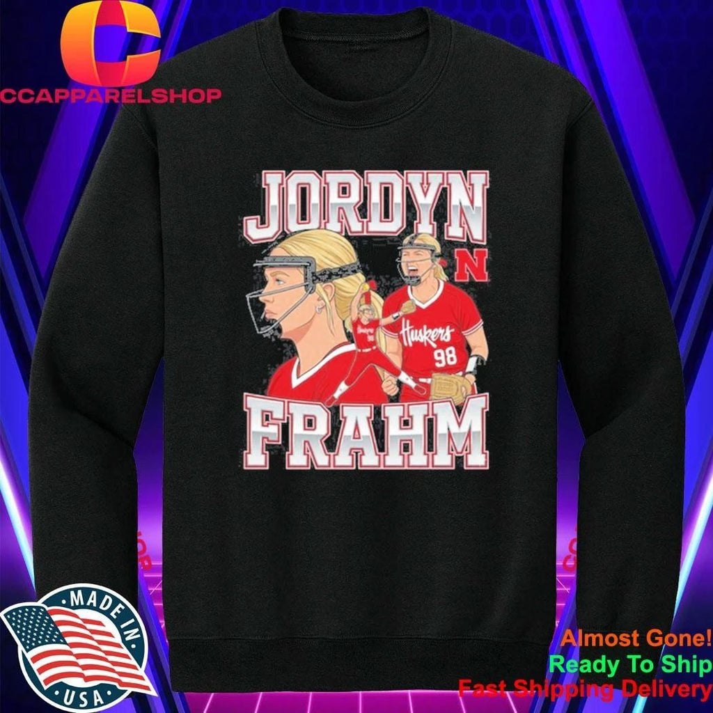 Jordyn Frahm Nebraska Cornhuskers Softball Collage Shirt