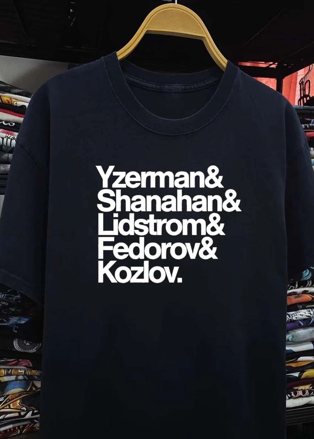 Detroit Red Wings Legend Yzerman Shanahan Lidstrom Fedorov Kozlov T-Shirt