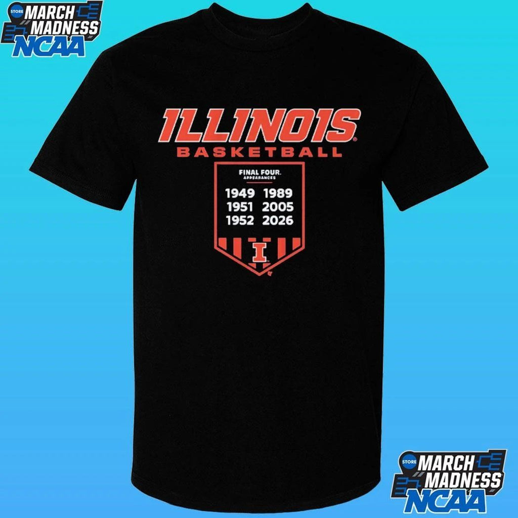 Illinois Basketball Final Four Banner 1949 2026 Shirt