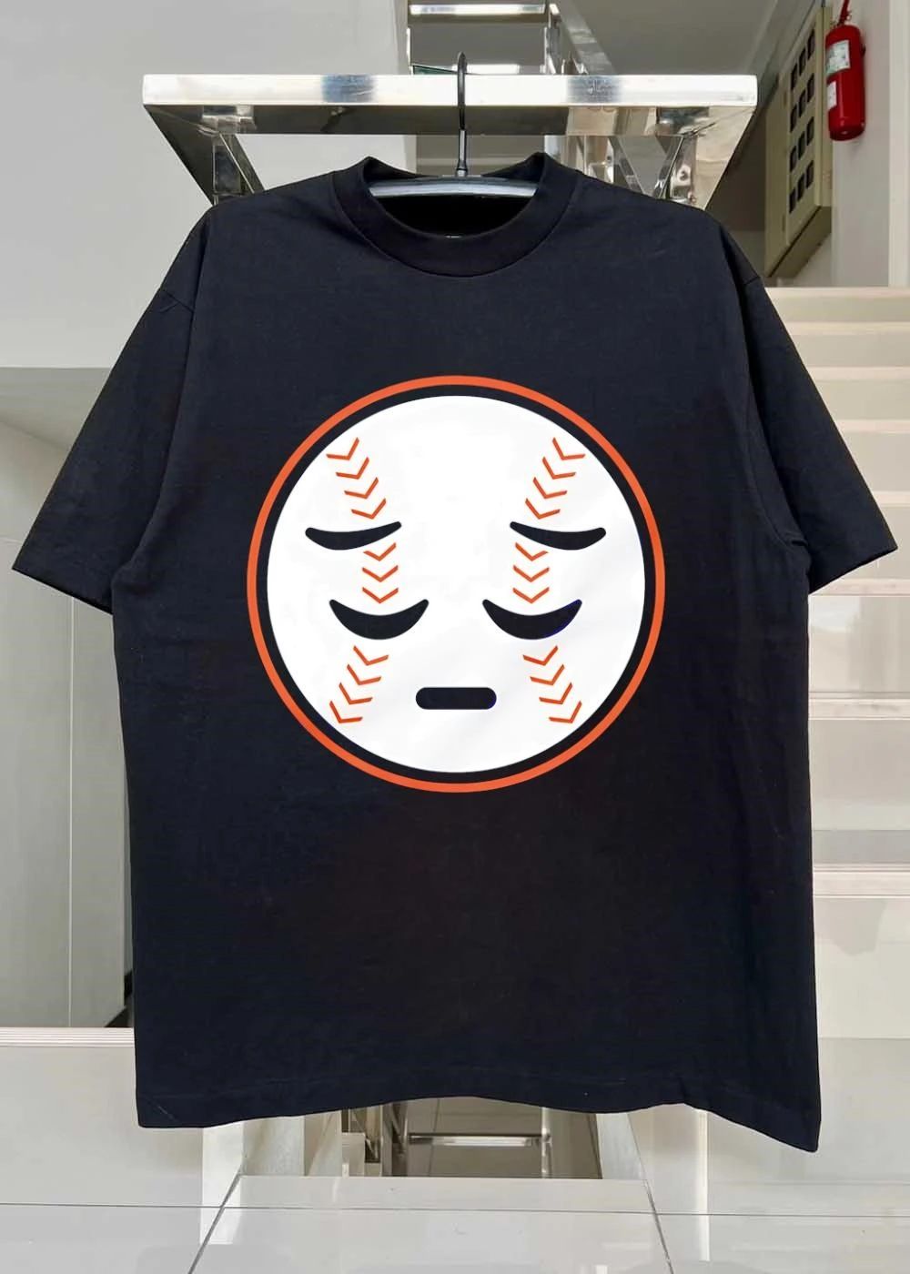 Sad Baseball Face New York Mets T-Shirt