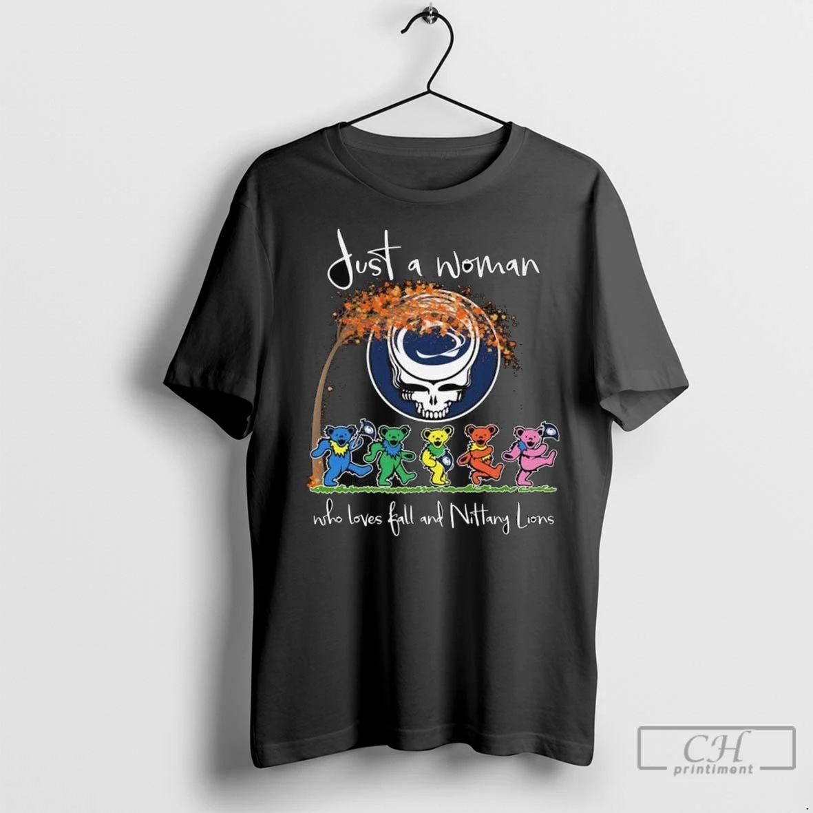 Premium Grateful Dead X Penn State Nittany Lions Just A Woman Who Loves Fall And