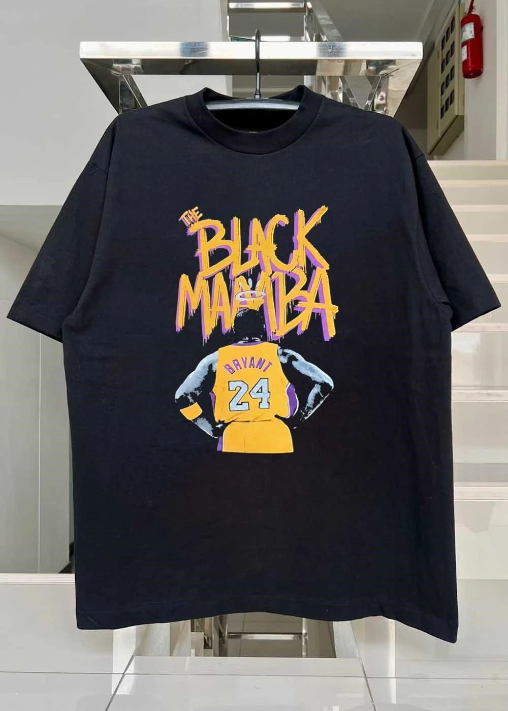 Kobe Bryant Tribute Back View The Black Mamba 24 Los Angeles Lakers T-Shirt